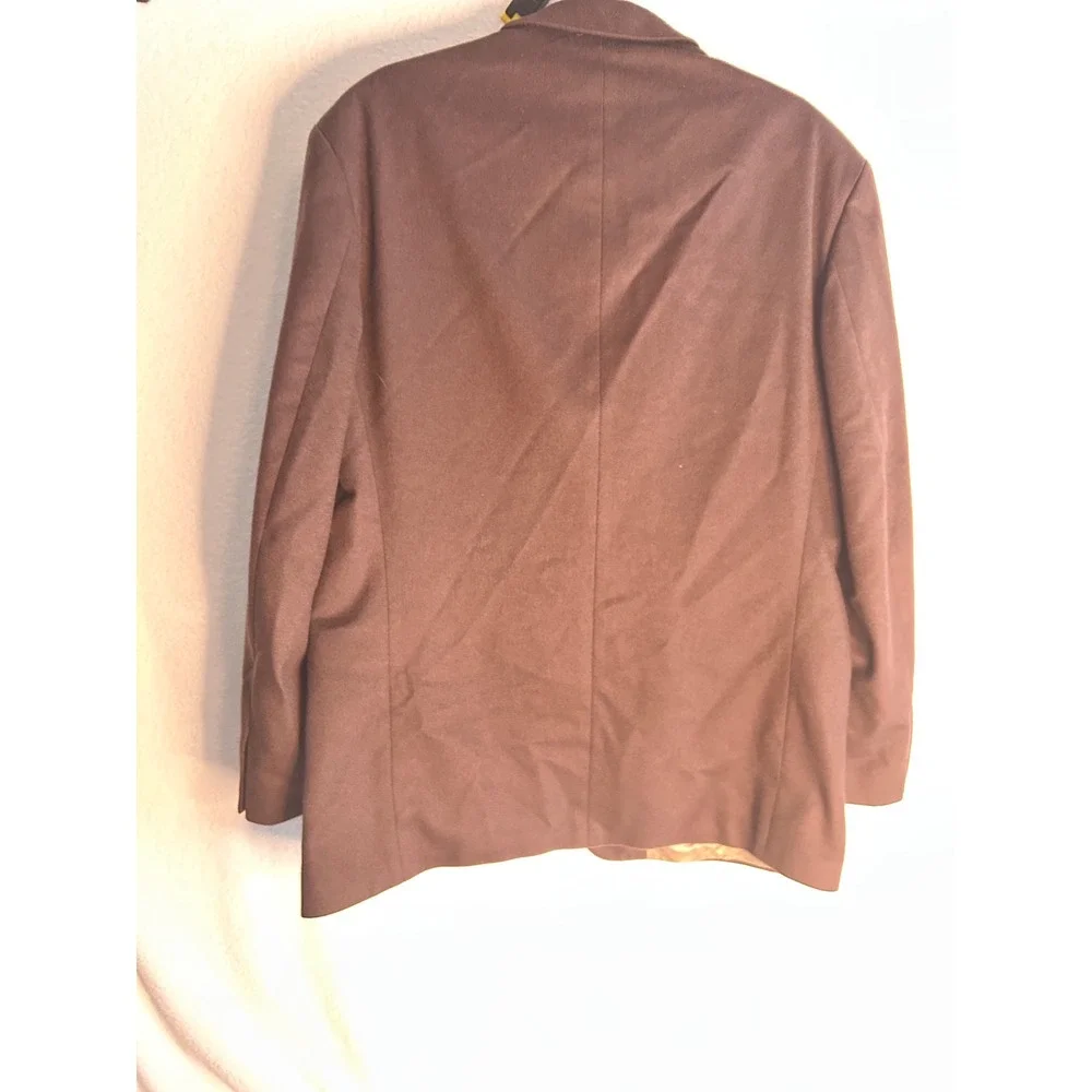 Franco Tassi Mens Brown Wool Cashmere Blend Blazer Sport Coat 42R Made in Canada